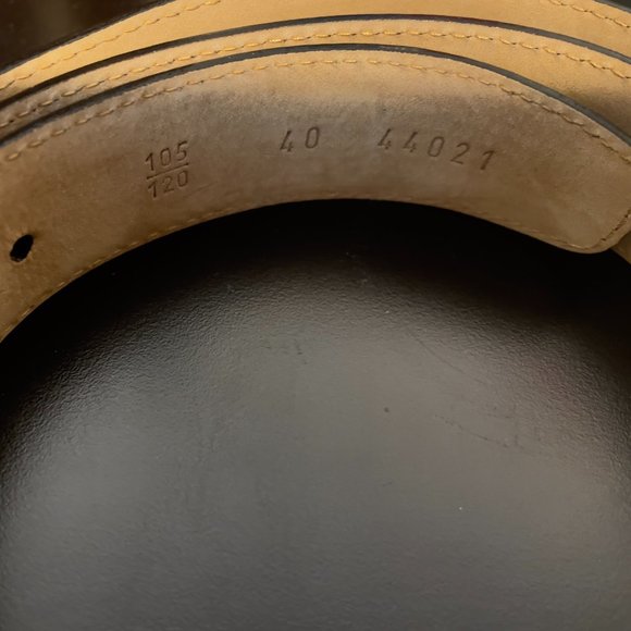 MADE ITALY BLACK LEATHER BELT WITH Solid Brass belt buckle - Picture 3 of 10